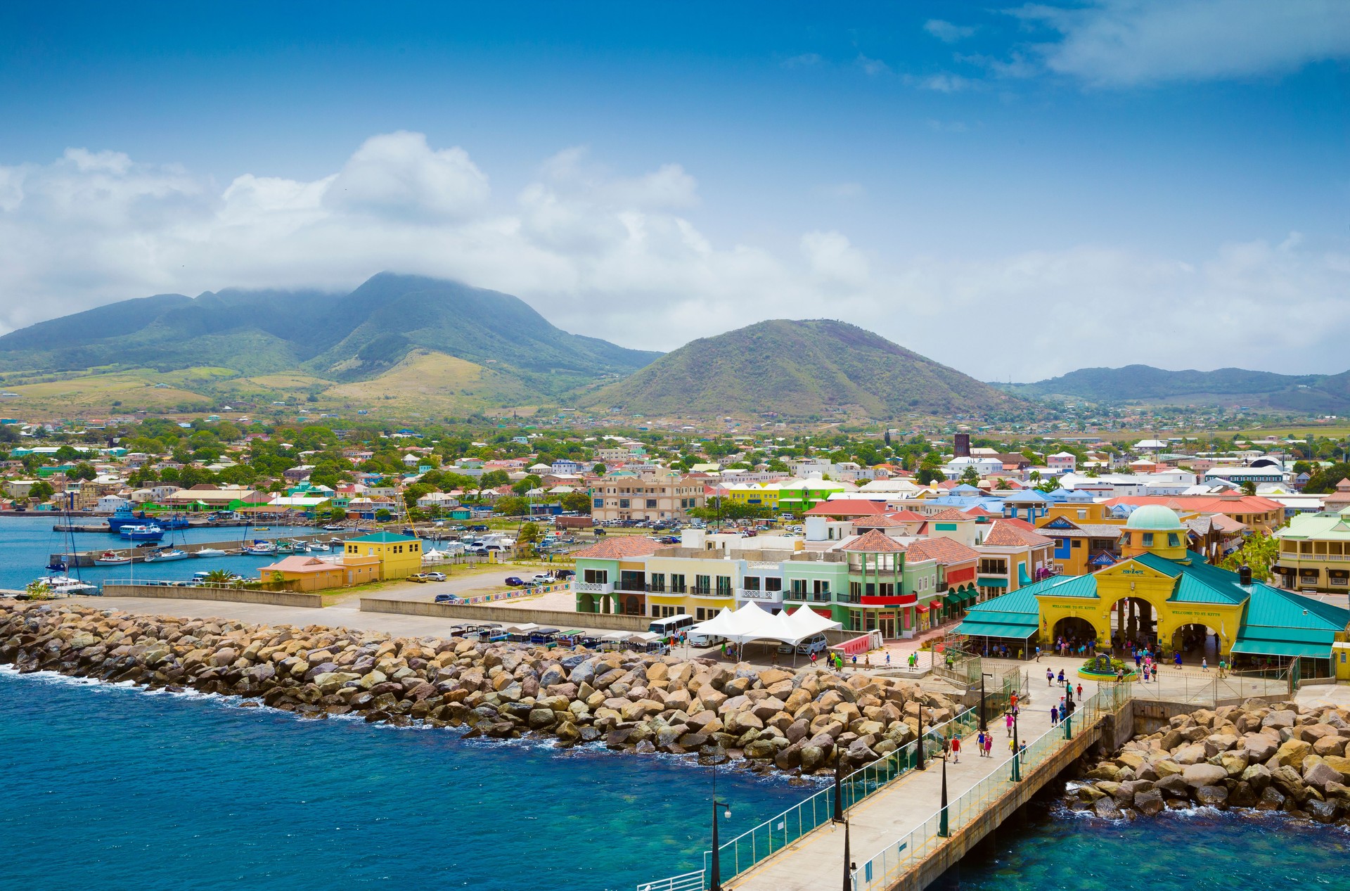 Port Zante in Basseterre town, St. Kitts And Nevis